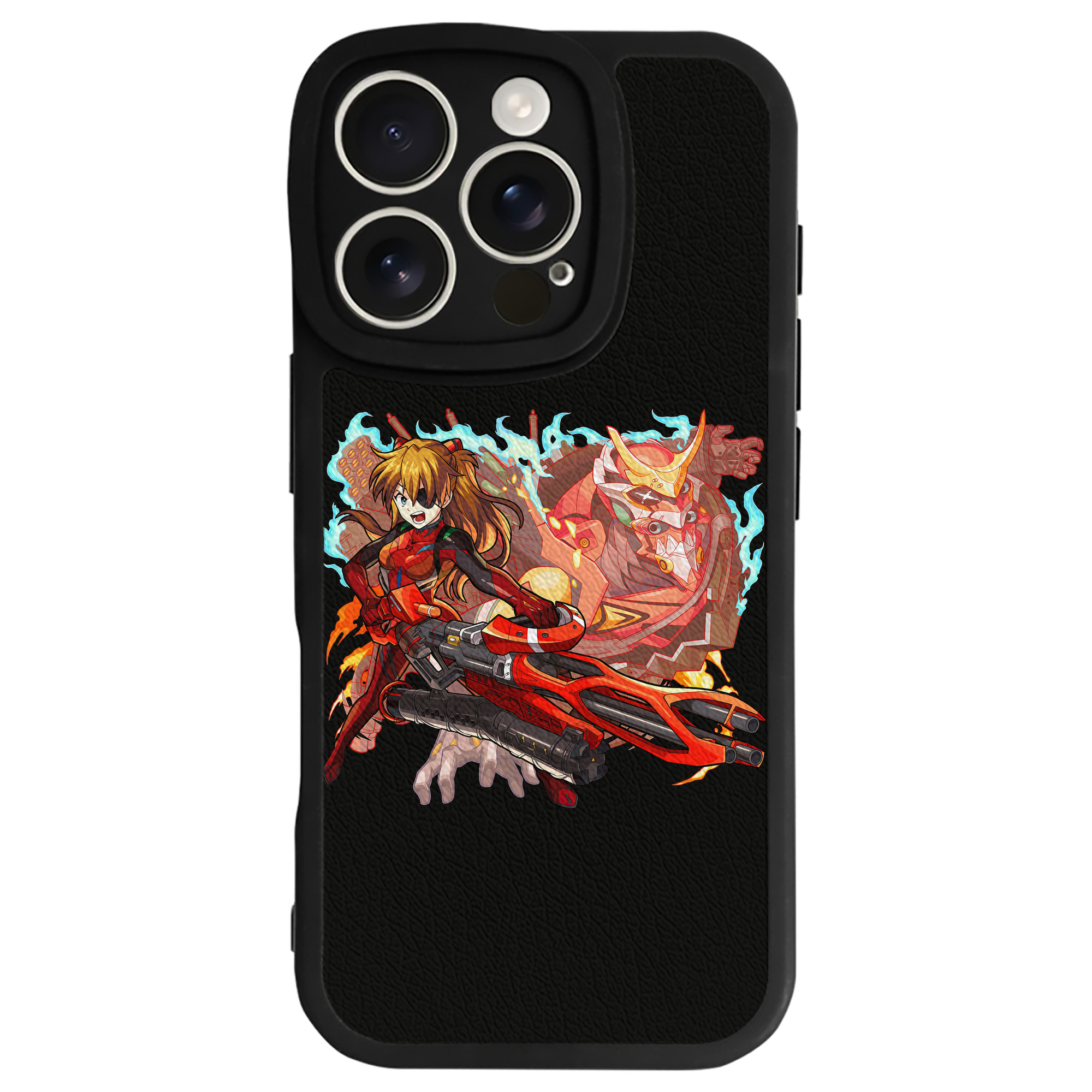（画像用） EVA 新世紀エヴァンゲリオン 【iPhone 16シリーズ対応】シリコンスマホケース（レザー調） 材質：シリコン